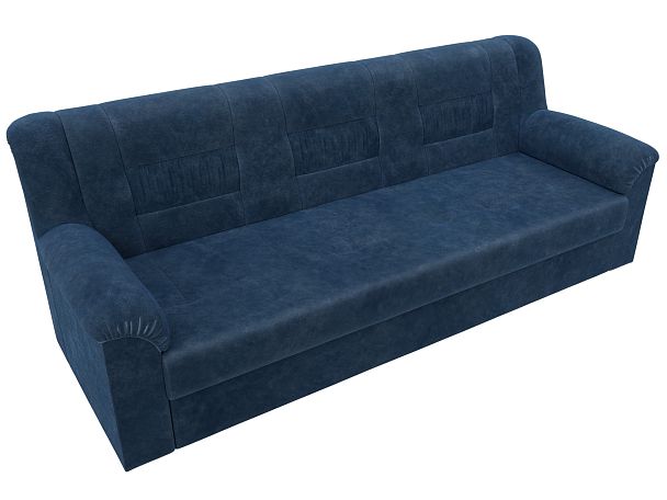 Диван прямой Карелия Велюр синий - Вид 5