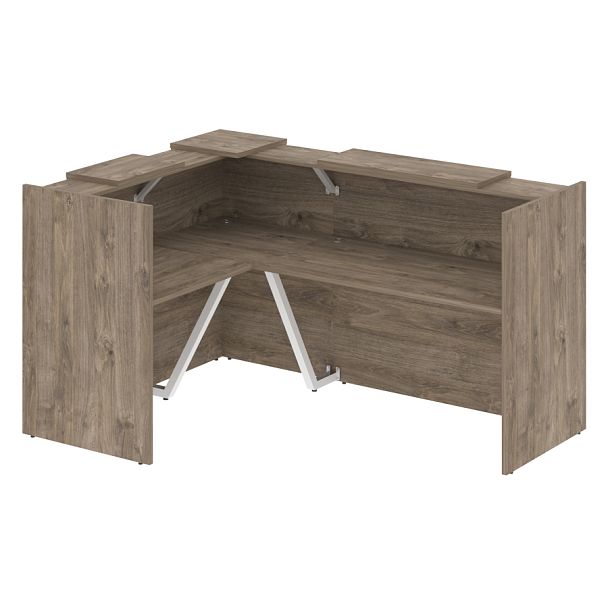 Ресепшн Г-образный "Onix" O.R-K-23 тиквуд темный - Вид 1