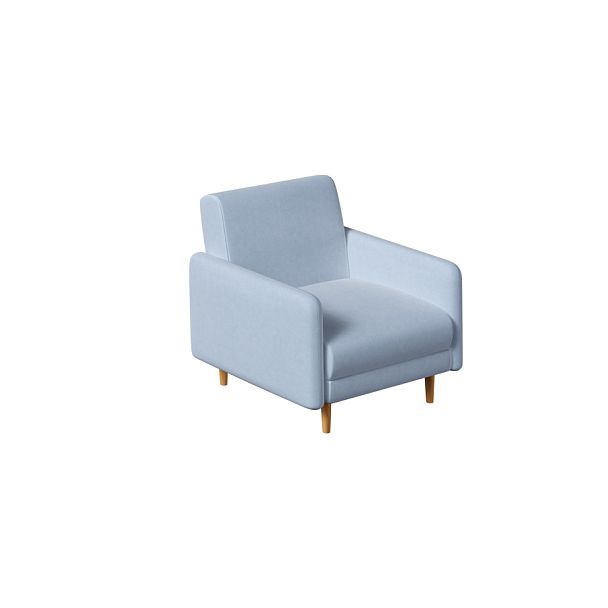 Кресло-релакс Chairman Ларс 790х900х860 велюр голубой - Вид 1