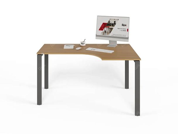 ЛАЙТ / LIGHT RLG016-12x9R Угловой стол 140x90x75 Бук - Вид 3