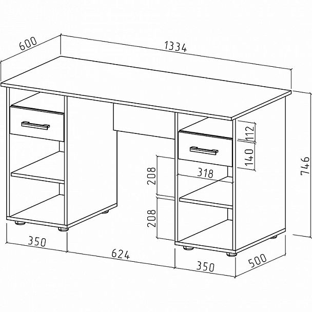 Стол письменный Остин-5 - Вид 2