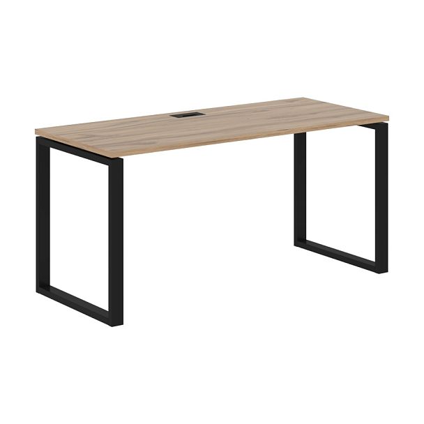 Стол прямой EQST 1567 Дуб Денвер светлый/Черный 1560х670х750 EDIS - Вид 1