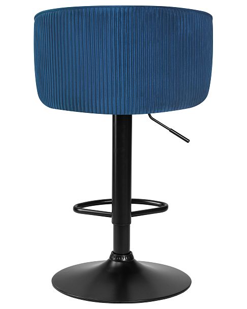 Стул барный DOBRIN DARCY BLACK (синий велюр (1922-20)) - Вид 5