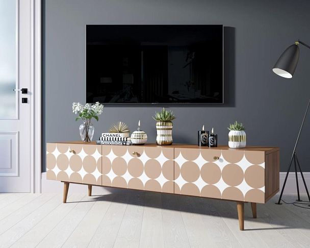 Комод Berber с ящиками низкий под TV принт 17 арт BB19/Print_17 - Вид 3