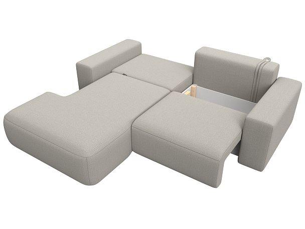 Диван угловой Лига-036 НПБ Классик левый угол Рогожка бежевый - Вид 8