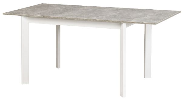 Стол деревянный кухонный раскладной Стил 110(150)*70 Бетон/Белый - Вид 7