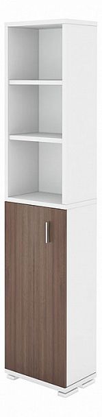 Стеллаж комбинированный Домино ПУ-20-2 Белый/Шамони - Вид 1