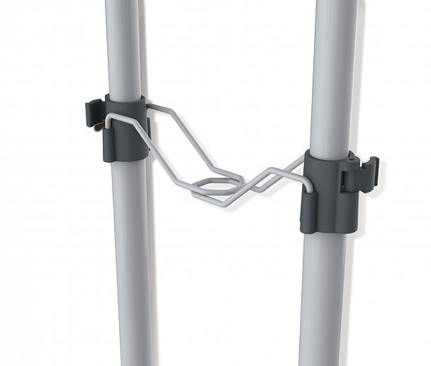 Вешалка гардеробная Sheffilton CH-4149 на колесиках т.серый/св.серый/хром - Вид 4