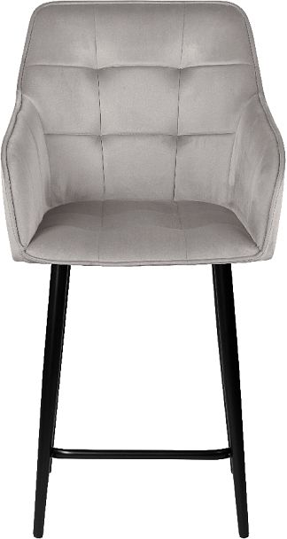 Комплект полубарных поворотных кресел Мони К, Confetti silver/черный, 2 шт. - Вид 3