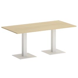 Home Office Стол прямоугольный VR.SP-5-180.2 Акация/Белый металл 1800*900*750 - Фото предпросмотра