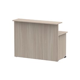 Стойка ресепшн прямая СР-150/60 ясень шимо светлый - Фото предпросмотра