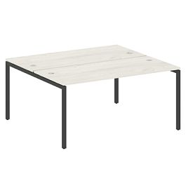 Metal System Quattro Р. ст. на П-образном м/к 40БП.РАС-СП-2.4 Дуб наварра/Антрацит металл 1600*1475*750 - Фото предпросмотра