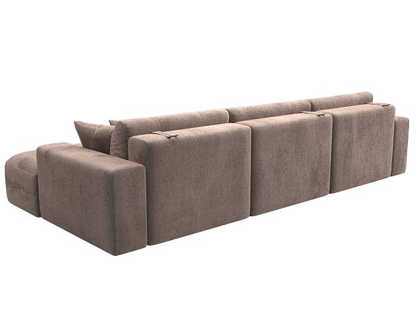 Диван угловой Лига-036 НПБ Классик Лонг правый угол Велюр бежевый - Вид 6