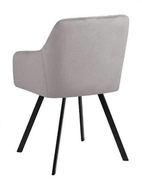 Кресло поворотное Барли, Confetti silver/черный - Вид 6