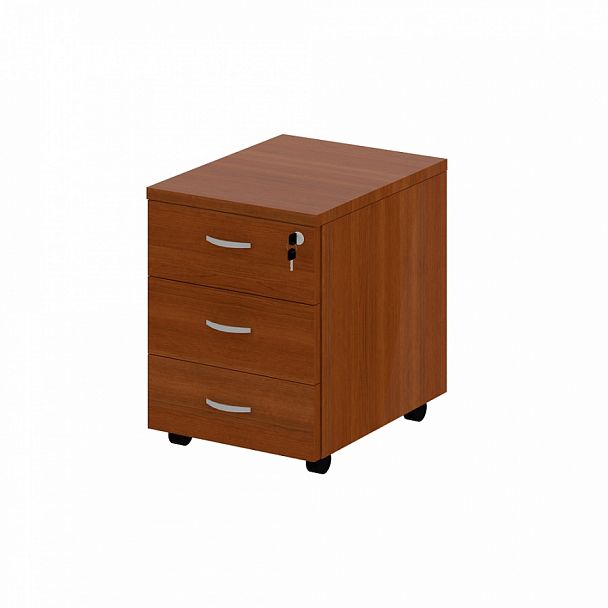 Тумба офисная "Лидер" ПК-ЛДР-ТММ43Х46/25-В4-35 миланский орех светлый - Вид 1