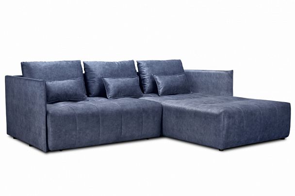 Мягкий угол "Чилетти" синий - Вид 1