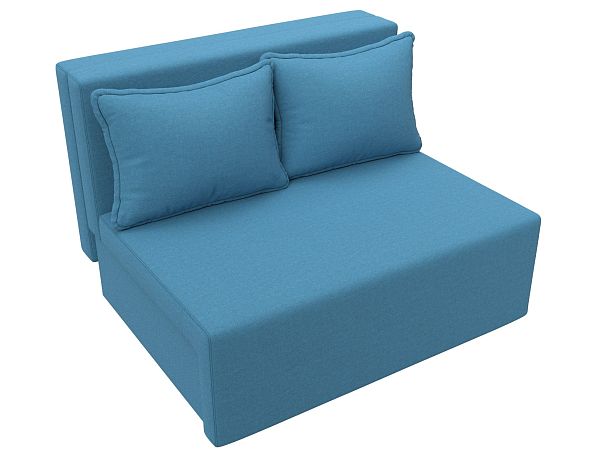 Диван прямой Лагуна Рогожка голубой - Вид 5