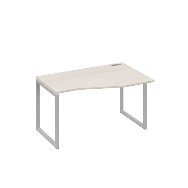 Стол эргономичный правый "Техно" на металлокаркасе QUATTRO A4 А4 Б4 064 БП дуб / металлокаркас серый - Вид 1