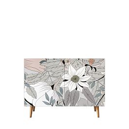 Комод с принтом 50 Berber две дверки арт BB04/Print_50 - Фото предпросмотра