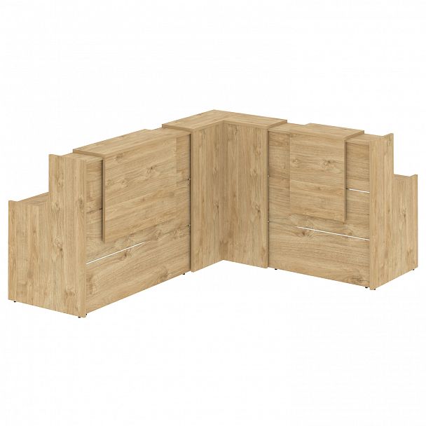 Ресепшн Г-образный "Onix" O.R-K-32 тиквуд светлый - Вид 2