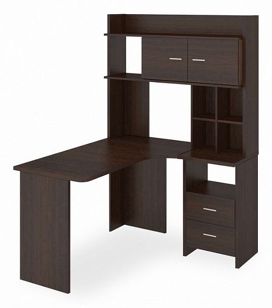 Стол компьютерный Домино Lite СКЛ-Угл130+НКЛХ-120 В ПРАВ Венге правый - Вид 1