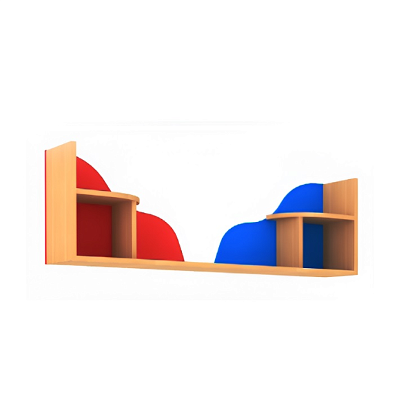 Стенка модульная Кубик-Рубик, модуль 8, цветной фасад - Вид 1