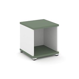 Concept Стеллаж 1 узкая секция, 1 ниша CN.STU-110 Кобо/Белый Бриллиант/Металл Белый 420*420*450 - Фото предпросмотра