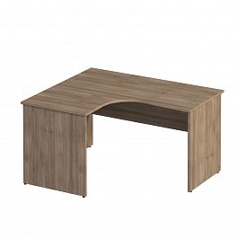 Стол эргономичный левый "Комфорт" К 134 дуб шамони темный - Фото предпросмотра