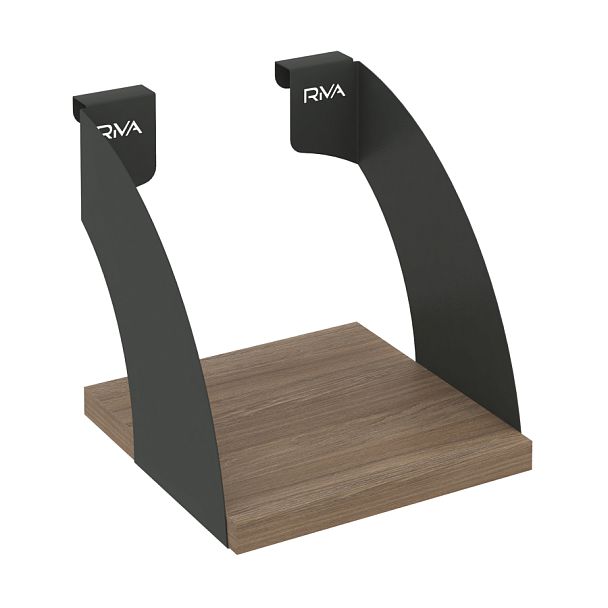 Навесные полки. Кронштейны+ЛДСП полка 200мм MAN-41-2 Дуб аризона/Антрацит металл 200*220*200 - Вид 1