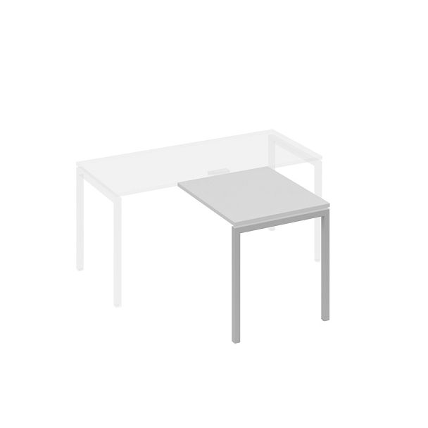 Брифинг-приставка на металлокаркасе DUE A4 А4 Б2 073 БП серый / металлокаркас серый - Вид 1