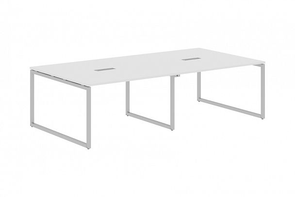 Стол "XTen-Q" XQSCT 2714 белый/алюминий - Вид 1