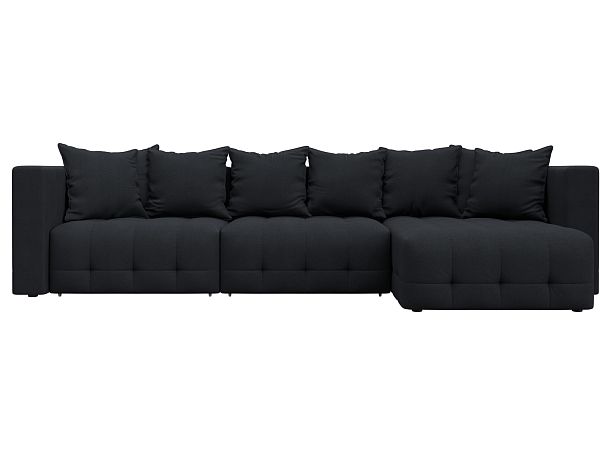 Диван угловой Лига-052 НПБ Лонг угол универсальный Замша серый - Вид 2