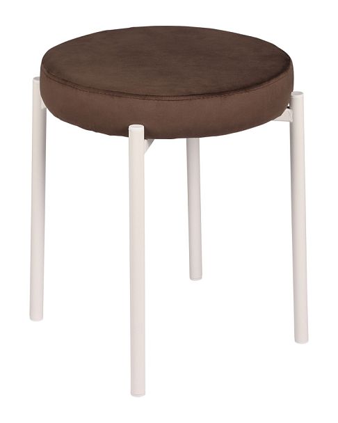 Табурет Кен, Confetti coffee/белый - Вид 1