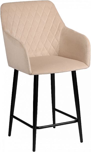 Комплект полубарных поворотных кресел Барли К, Confetti cream/черный, 3 шт. - Вид 4