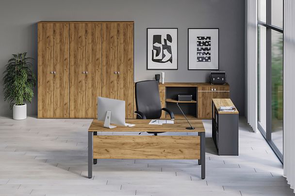 Стол линза Tess 140x80x75 дуб крафт золотой - Вид 30