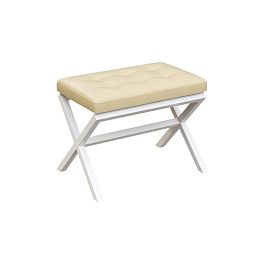 Next Банкетка одноместная NLT.L-1 Oregon 11/Металл Белый 650*380*480 - Фото предпросмотра