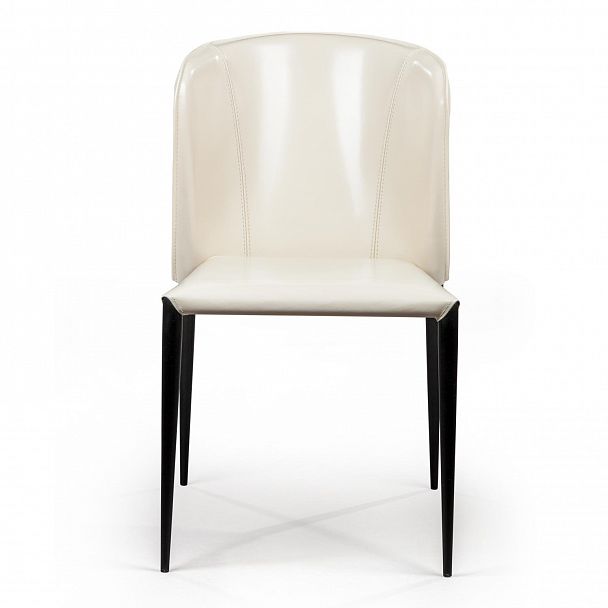 Стул Albert, кожа бежевый, стопируемый - Вид 3