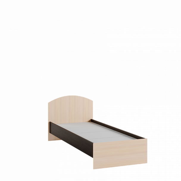 Кровать 0,8 Ненси-1 (800х872х2032) венге/дуб молочный - Вид 1