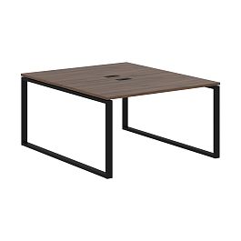 Стол 2-х местный EQWST 1316 Дуб Денвер тёмный/Черный 1360х1606х750 EDIS - Фото предпросмотра