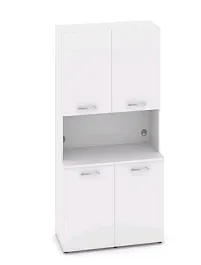 FIT Вариант № 7 MN-007 1200*600/420*2175/2178  Белый Бриллиант Кухни  Белый Бриллиант - Фото предпросмотра