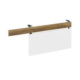 Concept Царга стола с опорной тумбой CN.CST-003 Сандал Янтарный/Белый Бриллиант/Металл Черный 1230*18*458 - Фото предпросмотра