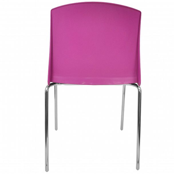 Стул Pull (4 ножки) каркас Хром, фиолетовый, стопируемый - Вид 4