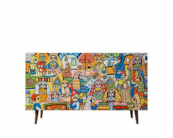 Комод "Berber" три дверки 1 принт - Вид 4