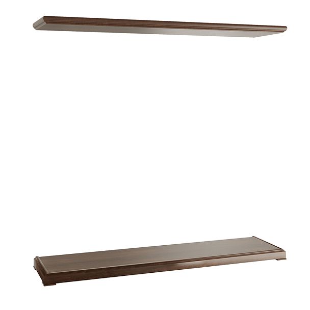 Топ и цоколь для шкафа 4 створки Ministry 222x55x15,3 дуб шоколад - Вид 1