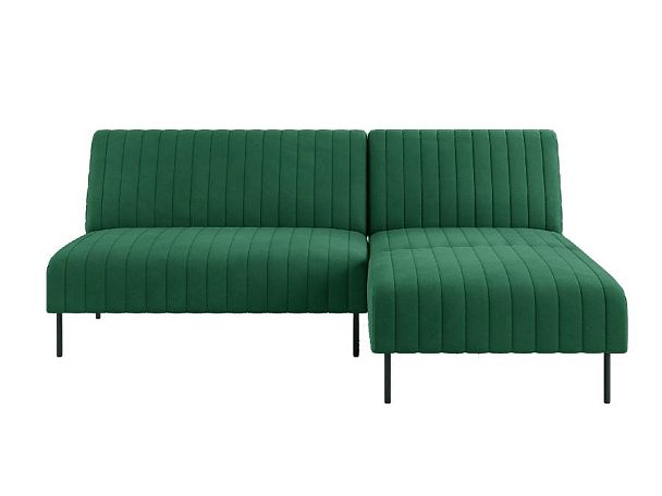 Baccara диван-кровать с шезлонгом, без подлокотников, бархат зеленый 19 - Вид 2