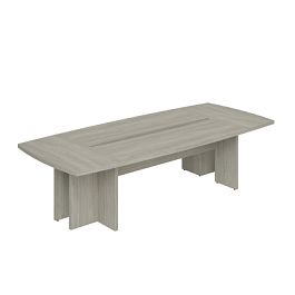 Стол переговорный большой Wing 3000х1300х750 / цвет: дуб светлый, опоры ЛДСП - Фото предпросмотра