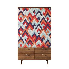 Шкаф трехстворчатый Berber принт 2 арт BB02/Print_02 - Фото предпросмотра