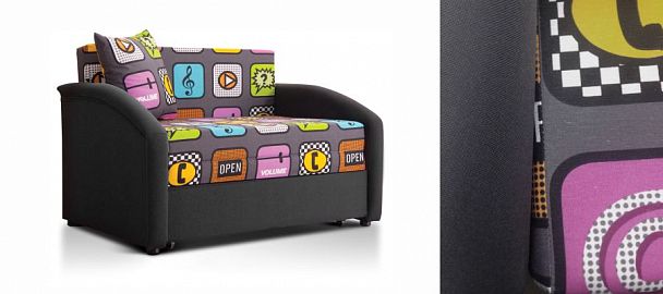 Диван "Даня" 1000 Фреш Плей 01 / Колосал плэйн 39 - Вид 1