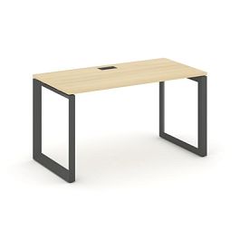 Style Project Next Стол письменный SN-59O.SP-011 Акация Лорка/Металл Антрацит/Черный Заглушка 980*700*750 - Фото предпросмотра