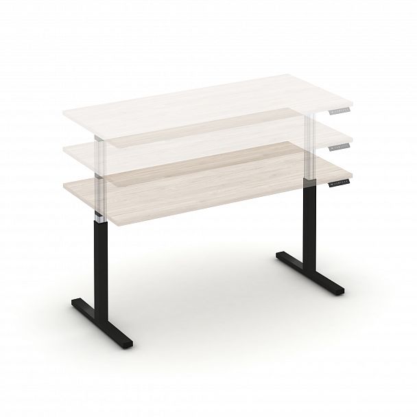 Стол электроподъемный "MOVE UP" MV.SE-4.7 Антрацит металл / Денвер Светлый - Вид 4